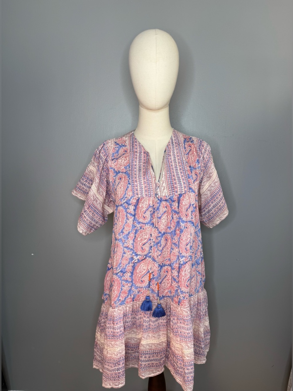 Nibi Mtk cotton silk mini dress
